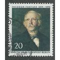 BERLIN -1970 20pf 'THEODOR FONTANE' FINE USED (...