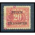 Used RD6 20c Stock Transfer Almost Very Fine WA...