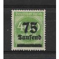 Germany.SG284 75T on 400m Green.Mounted Mint.Nov21