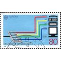 GERMANY, Europa, Communications, blue 1988, 80pf