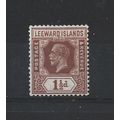 LeewardIslands.SG64 1 1/2d Red-Brown.Mounted Mi...