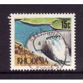 RHODESIA 1970 SG 447 15c KARIBA DAM FINE USED#