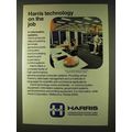 1979 Harris Computer System Ad - Technology on the Job