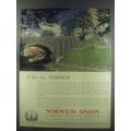 1954 Norwich Union Insurance Advertisement - Norwich Castle Ditch