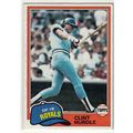 1981 Topps baseball card 98 Clint Hurdle - Royals