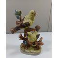 7 inch 2 yellow birds fiquire on branch