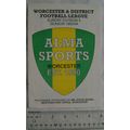 1993/94 programme Alma Sports v. All Blues