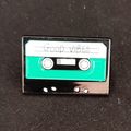 Enamelled Pin Badge Audio Cassette Metal Gift B...