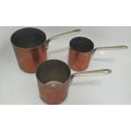 elkington & co. copper pots saucepans nesting s...