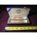 1988 OLYMPICS Seoul Korea Set of 2 Ceramic Spoo...