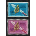 UN New York Disarmament Decade 2v 1973 MNH SG#2...