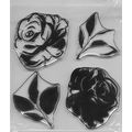 Floral Stamp Set. App 12.5x14cm. Stamping Cardm...