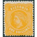 Victoria 1901 1s yellow-orange Type A SG394 unused