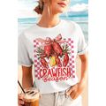 White Checkerboard Bow Crawfish Season Printed ...