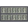 BULK STOCK.18p Deep Olive-Grey x 10.Type Unchec...