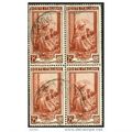 1950 Michel 816 - fine used (o) - block of 4