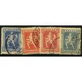 1913/1924 4 different values - fine used (o)