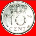 2 sold PORTRAIT RIGHT: NETHERLANDS★10 CENTS 195...