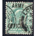 Sg048 1/2d blue green army official fine used (...