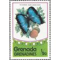 GRENADINES, BUTTERFLY, Emperor, Morpho peleides...