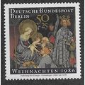 BERLIN - 1986 U/M 50pf + 25 'CHRISTMAS' (EBID66...