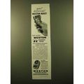 1958 Weston DR Exposure Meter Ad - Different!