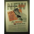 1958 Weston DR Exposure Meter Ad - The Meter for Action