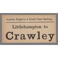LONDON BRIGHTON & SOUTH COAST RAILWAY LUGGAGE L...