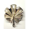 Vintage Sarah Coventry Floral Ginkgo Leaf Silve...