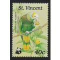 St. Vincent Amazon Feeding Bird WWF 1989 MNH SG...