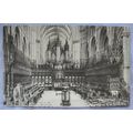 vintage postcard Lincoln Cathedral, Choir West