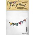 Molly Blooms. Bunting Stamp. MB-0012E. Stamping...