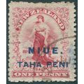 Niue 1902 1d carmine No stop after 'PENI' SG9c ...