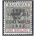Bahamas 1942 SG171a 1s Black & Carmine Mtd Mint