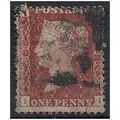 1858 SG43 1d Red Plate 188 Good Used Check Lett...