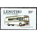 Lesotho QEII 1972 PO Centenary 10c Postal Bus U...