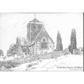 Guildford, Surrey - St. Martin's Church - art c...
