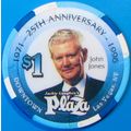 Plaza. $1 Casino Chip. Las Vegas, NV. T99.