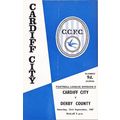 CARDIFF CITY v DERBY COUNTY LEAGUE DIVISION 2 1967/68