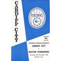 CARDIFF CITY v BOLTON WANDERERS LEAGUE DIVISION 2 1967/68