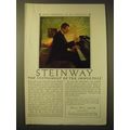 1924 Steinway Pianos Ad - Josef Hofmann at his ...