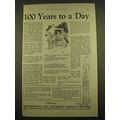 1924 Metropolitan Life Insurance Ad - 100 years...