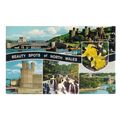 NORTH WALES, multiview , used postcard by Bamfo...
