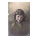 YOUNG GIRL , early 20th c .unused antique postc...