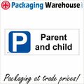 VE076 PARENT AND CHILD SIGN SUPERMARKET SHOPPIN...