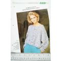 Woman's pattern 169 jumper with bold knotted ca...