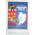 1995 programme Winsford United v. Bamber Bridge...
