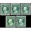 511, Mint VF NH 11¢ GROUP OF FIVE STAMPS CV $90...