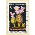 GABON 1969 FLOWERS GINGER 5f USED