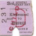 B.R. Edmondson Ticket - Kirkconnel to Dumfries